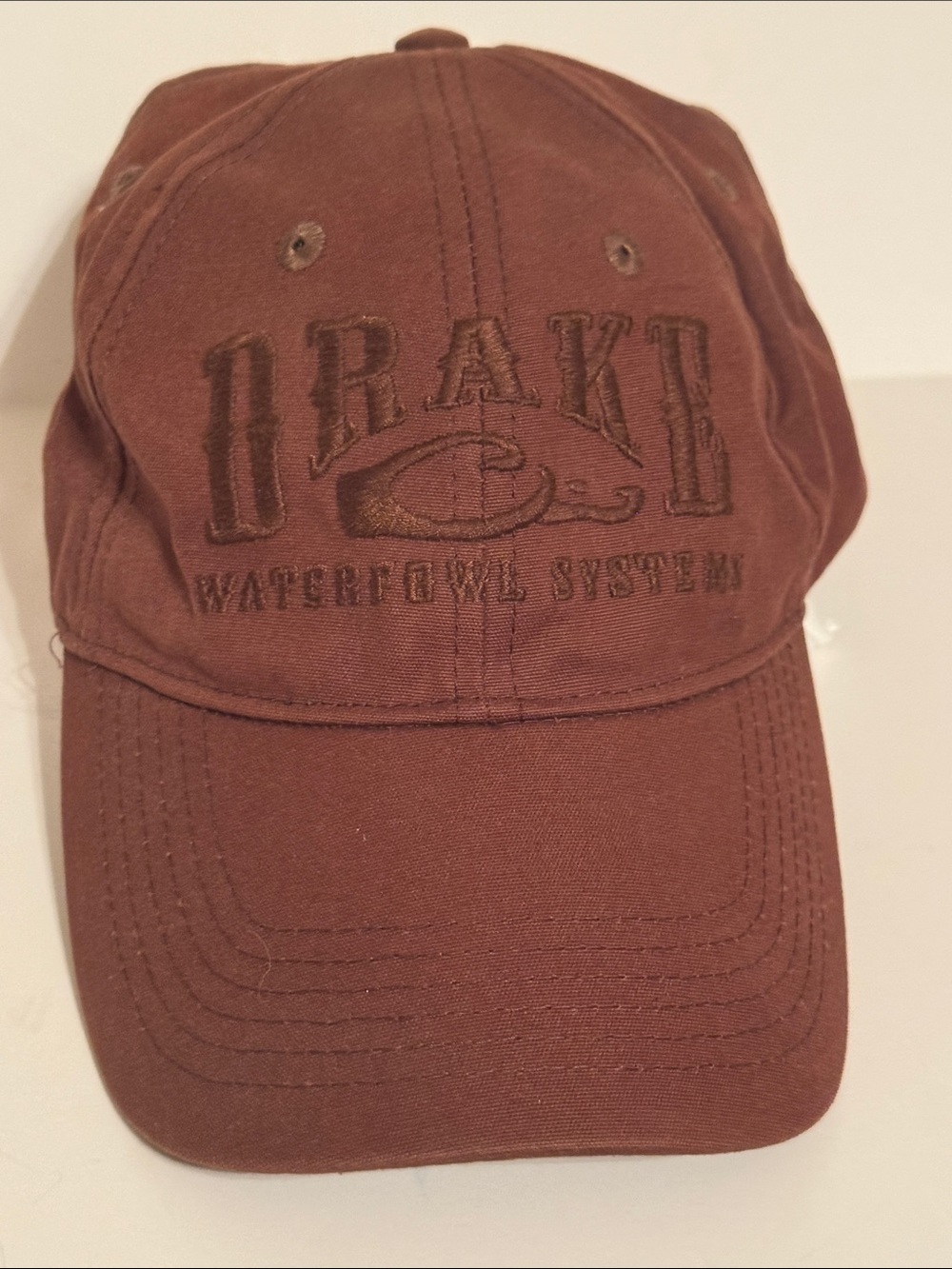 Drake Brown Embroidered Waterfowl System Cap